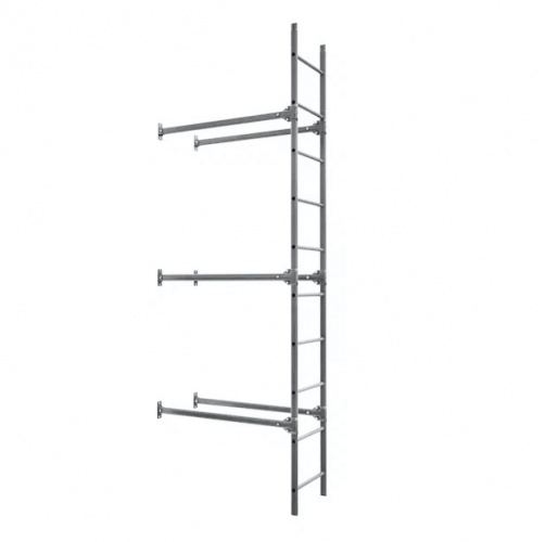 Лестница фасадная BORGE, нижняя секция, 2,7 м RAL3003