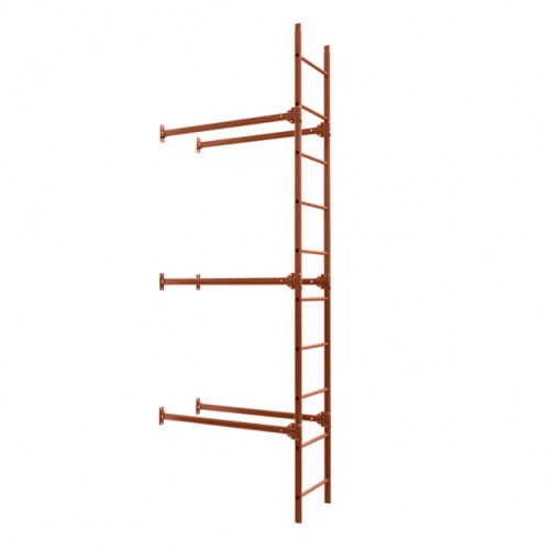 Лестница фасадная BORGE, нижняя секция, 2,7 м RAL3003