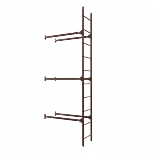 Лестница фасадная BORGE, нижняя секция, 2,7 м RAL3003