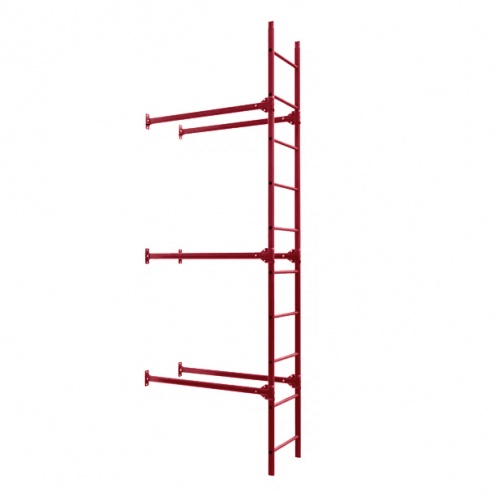 Лестница фасадная BORGE, нижняя секция, 2,7 м RAL3011