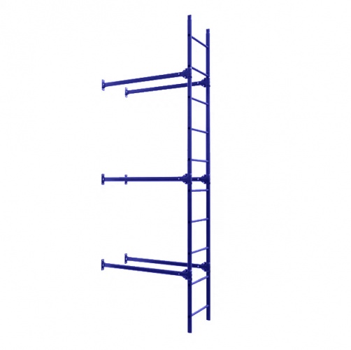 Лестница фасадная BORGE, нижняя секция, 2,7 м RAL3011