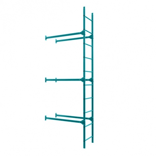 Лестница фасадная BORGE, нижняя секция, 2,7 м RAL3011