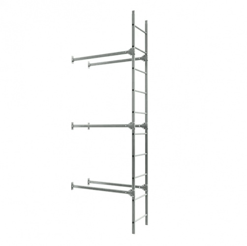 Лестница фасадная BORGE, нижняя секция, 2,7 м RAL3011