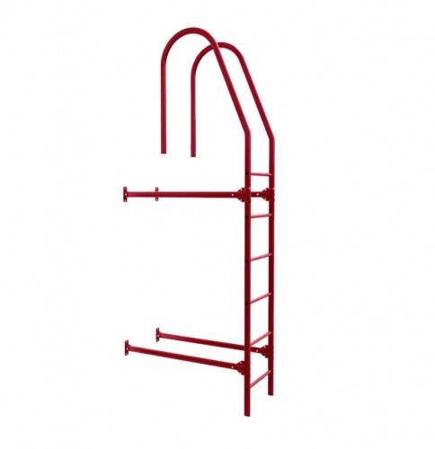 Лестница фасадная BORGE, верхняя секция, 1,8 м RAL3011