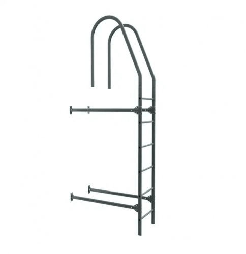 Лестница фасадная BORGE, верхняя секция, 1,8 м RAL7026