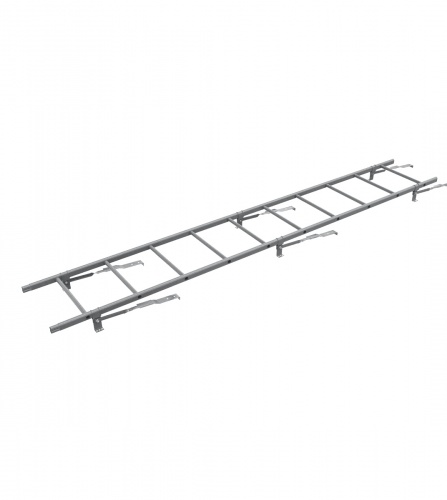 Лестница кровельная BORGE 2.7 м для черепичной кровли RAL6001