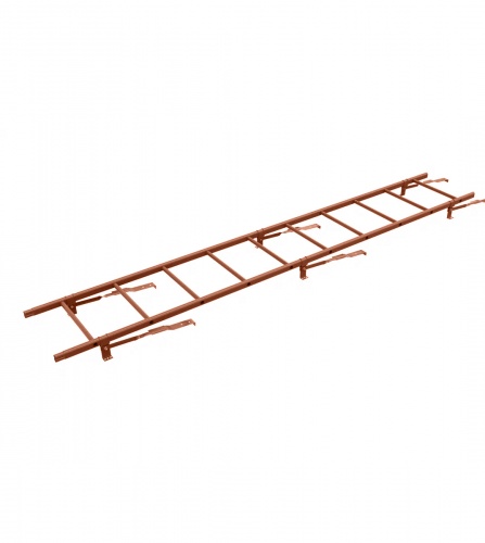 Лестница кровельная BORGE 2.7 м для черепичной кровли RAL6001