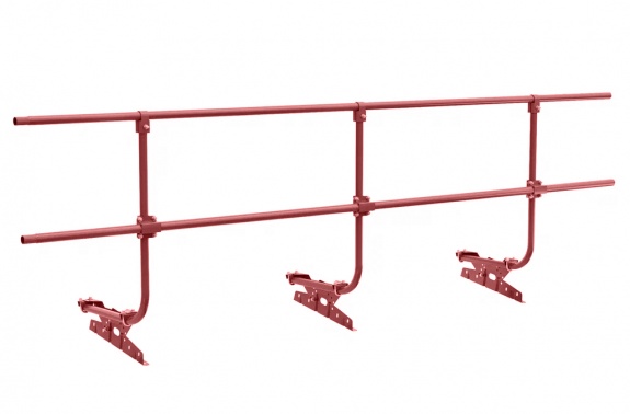 Кровельное ограждение BORGE для кровли из  металлочерепицы, профнастила, материалов на  основе битума, 3м, RAL 3011