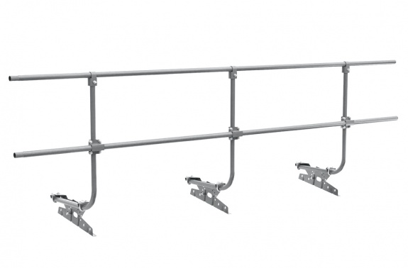 Ограждение кровельное BORGE для кровли из металлочерепицы, профнастила, материалов на основе битума, 3м RAL1014