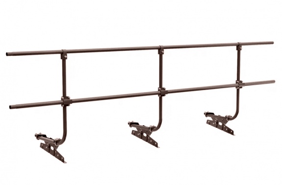 Ограждение кровельное BORGE для кровли из  металлочерепицы, профнастила, материалов на  основе битума, 3м  RAL 8017