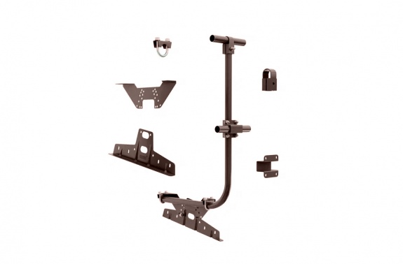 Ограждение кровельное BORGE для кровли из  металлочерепицы, профнастила, материалов на  основе битума, 3м  RAL 8017