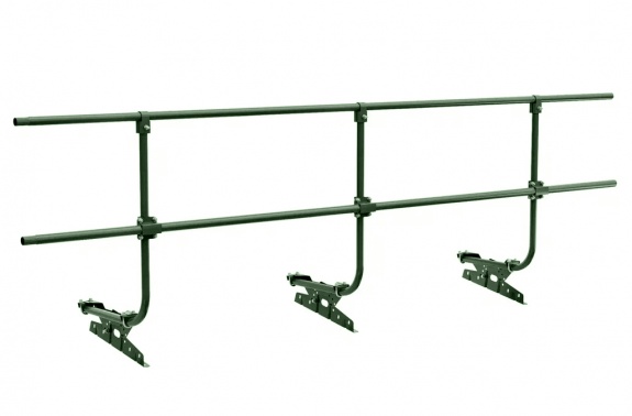 Ограждение кровельное BORGE для кровли из металлочерепицы, профнастила, материалов на основе битума, 3м  RAL1015