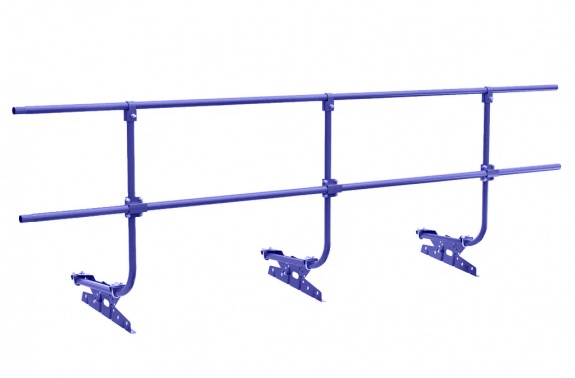 Ограждение кровельное BORGE для кровли из металлочерепицы, профнастила, материалов на  основе битума, 3м, RAL 5002