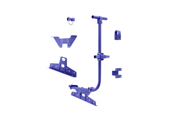 Ограждение кровельное BORGE для кровли из металлочерепицы, профнастила, материалов на  основе битума, 3м, RAL 5002