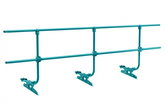 Ограждение кровельное BORGE для кровли из металлочерепицы, профнастила, материалов на основе битума, 3м, RAL 5021