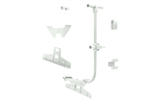 Ограждение кровельное BORGE для кровли из металлочерепицы, профнастила, материалов на основе битума, 3м, RAL 9003