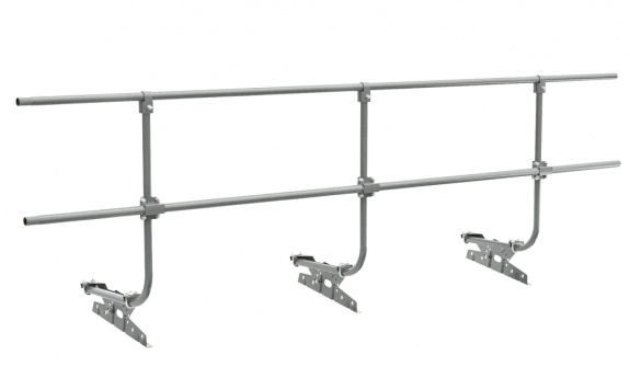 Ограждение кровельное BORGE для кровли из металлочерепицы, профнастила, материалов на  основе битума, 3м, RAL  9006