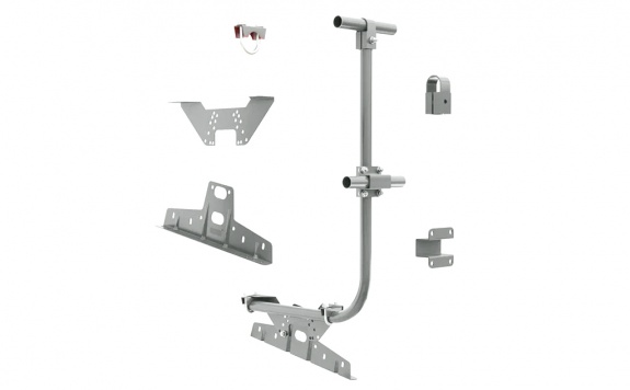 Ограждение кровельное BORGE для кровли из металлочерепицы, профнастила, материалов на  основе битума, 3м, RAL  9006