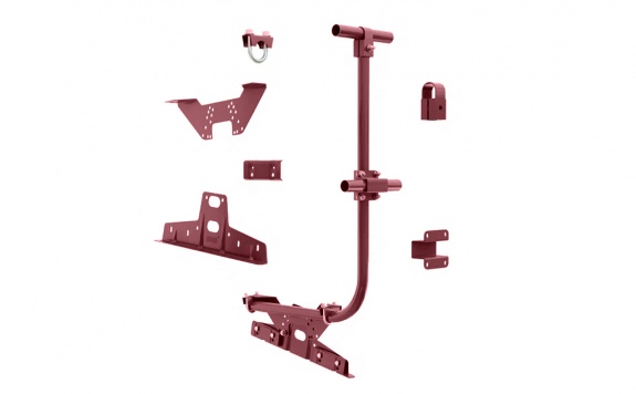 Ограждение кровельное BORGE для фальцевой  кровли, 3м, RAL 3005