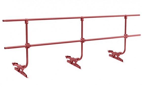 Ограждение кровельное BORGE для фальцевой  кровли, 3м, RAL 3011