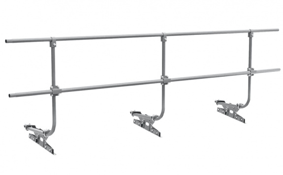 Ограждение кровельное BORGE для фальцевой  кровли, 3м, RAL 7004