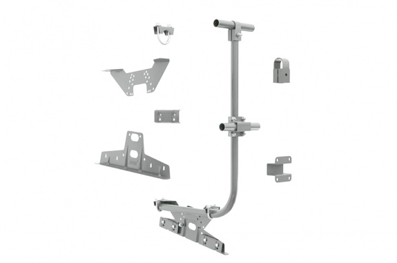 Ограждение кровельное BORGE для фальцевой  кровли, 3м, RAL 9006