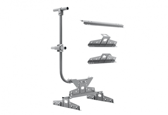 Ограждение кровельное BORGE для монтажа параллельно фальцу, 3м, RAL 7004