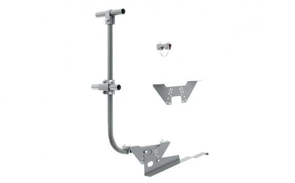 Ограждение кровельное BORGE для черепичной кровли, 3м, RAL 7004