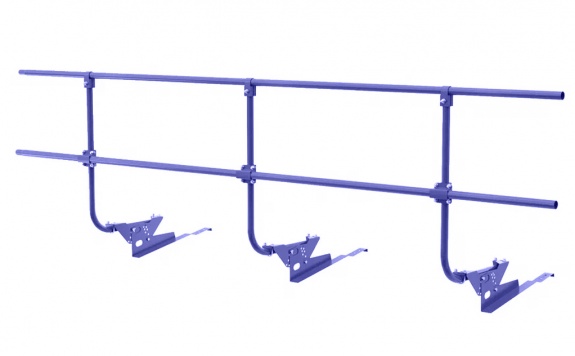 Ограждение кровельное BORGE для черепичной кровли, 3м, RAL5005