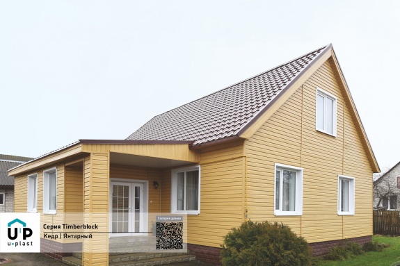 H-планка Ю-Пласт Timberblock Кедр Янтарный