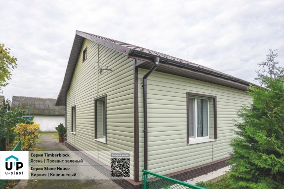 Наружный угол Ю-пласт Timberblock Ясень прованс зеленый