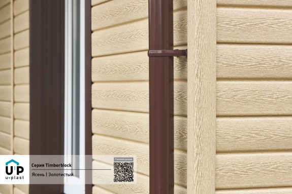 Внутренний угол Ю-пласт Timberblock Ясень золотистый