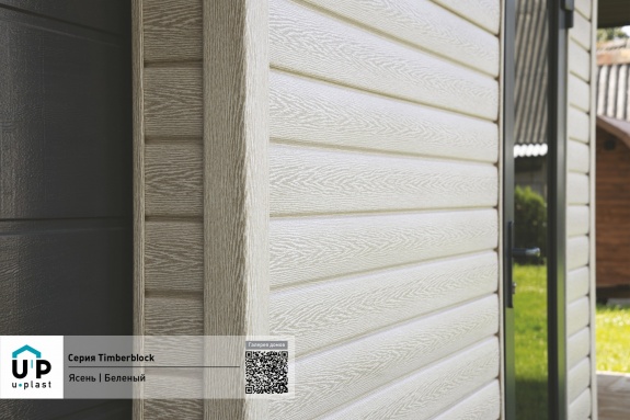Наружный угол Ю-пласт Timberblock Ясень беленый