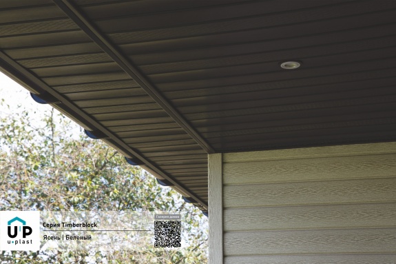 Наружный угол Ю-пласт Timberblock Ясень беленый