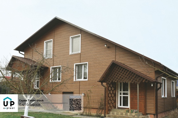 Наружный угол Ю-Пласт Timberblock Ель Сибирская коричневый