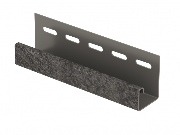 J-планка Ю-Пласт Стоун Хаус Кирпич графитовый