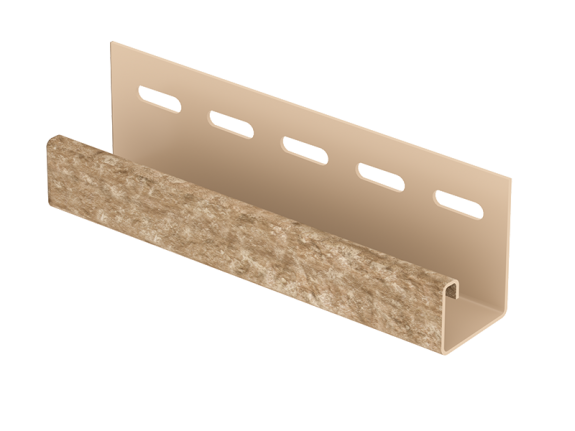 J-планка Ю-Пласт Стоун Хаус Кварц темно-бежевый