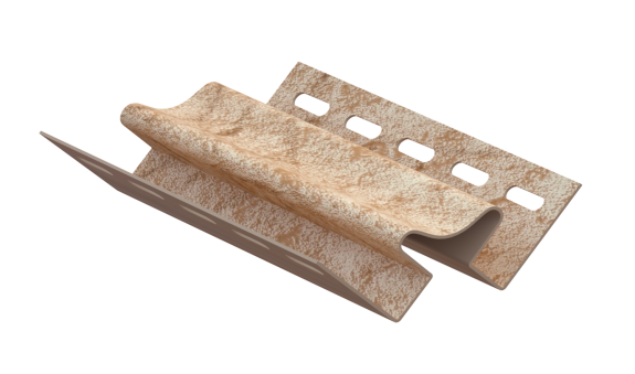 Внутренний угол  Ю-Пласт Стоун Хаус Камень золотистый