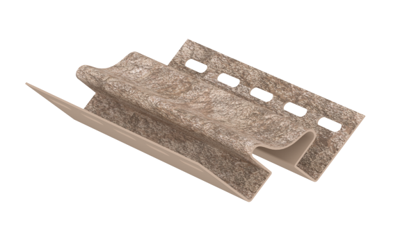 Внутренний угол  Ю-Пласт Стоун Хаус Сланец бурый