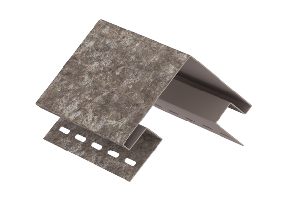 Наружный угол Ю-Пласт Стоун Хаус  Кварцит коричневый