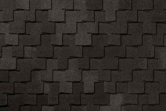 Гибкая черепица Roofshield Premium Fusion Черный янтарь