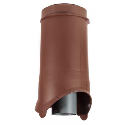 Выход канализации 125/100 изол./500 Krovent Pipe-VT IS коричневый