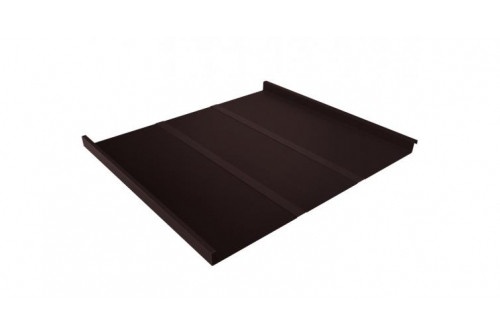 Фальц двойной стоячий Line Grand Line 0,5 GreenCoat Pural BT, matt RR 887 шоколадно-коричневый (RAL 8017 шоколад)