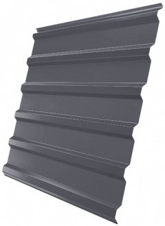 Профнастил С20R Grand Line 0,5 GreenCoat Pural BT, matt RR2Н3 (RAL 7016 антрацитово-серый)