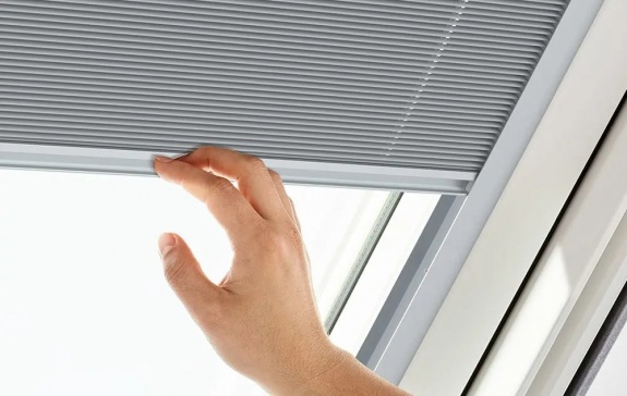 Штора для окон Roto ZFA плиссированная 54x118 см