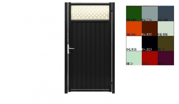 Калитка Estet Plus 2,0х1 RAL 8017/1013