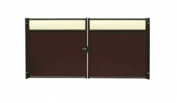 Ворота Эстет Плюс 2,4х3,6 RAL 8017/8017