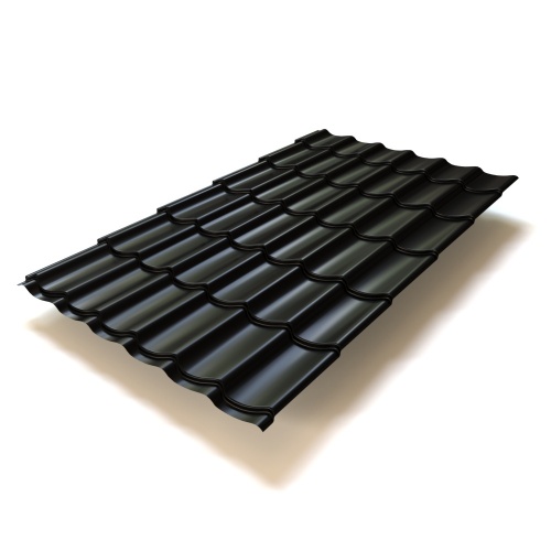 Металлочерепица Монтеррей Vimatt 0,5 RAL 9005 черный