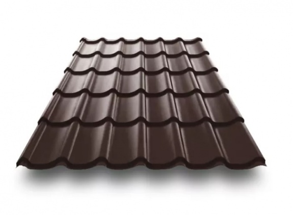 Металлочерепица Монтеррей Protect 0,5 RAL 8017