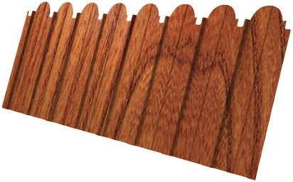 Профнастил С10A фигурный 0,45 Print Elite с пленкой Rowan